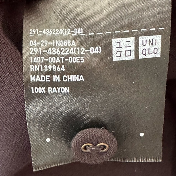 UNIQLO Ines De La Fressange Paris Black Long Dress Minimalist Relaxed Fit XS - Picture 12 of 14